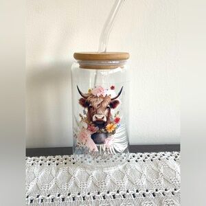 16oz glass tumbler